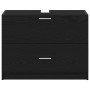 Mueble de Lavabo Negro Roble 78x37x59 cm Madera Elaborada von , Badezimmermöbel - Ref: Foro24-868832, Preis: 103,59 €, Rabatt: %