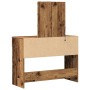 Tocador con espejo y luces LED madera de ingeniería envejecida von , Schlafzimmerkommoden - Ref: Foro24-868840, Preis: 121,91...