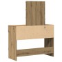 Tocador con espejo y luz LED madera de ingeniería roble artisan by , Bedroom Dressers - Ref: Foro24-868841, Price: 121,91 €, ...