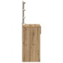 Tocador con espejo y luz LED madera de ingeniería roble artisan by , Bedroom Dressers - Ref: Foro24-868841, Price: 121,91 €, ...