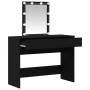Tocador con espejo y luz LED madera de ingeniería roble negro von , Schlafzimmerkommoden - Ref: Foro24-868842, Preis: 125,49 ...