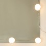 Tocador con espejo y luces LED madera de ingeniería envejecida | Foro24.es | Tu tienda online para hogar, jardín y más Foro24.es