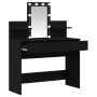 Tocador luz con LED madera ingeniería roble negro 100x40x130 cm | Foro24.es | Tu tienda online para hogar, jardín y más Foro24.es