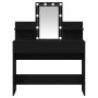 Tocador luz con LED madera ingeniería roble negro 100x40x130 cm de , Tocadores para dormitorios - Ref: Foro24-868852, Precio:...