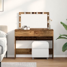 Mesa de tocador con LED Madera Vieja 100x40x120 cm von , Schlafzimmerkommoden - Ref: Foro24-868860, Preis: 131,82 €, Rabatt: %