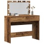 Mesa de tocador con LED Madera Vieja 100x40x120 cm by , Bedroom Dressers - Ref: Foro24-868860, Price: 131,70 €, Discount: %