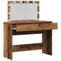 Mesa de tocador con LED Madera Vieja 100x40x120 cm by , Bedroom Dressers - Ref: Foro24-868860, Price: 131,70 €, Discount: %