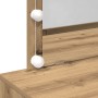 Mesa de Maquillaje con LED Roble Artesanal 100x40x120 cm | Foro24.es | Tu tienda online para hogar, jardín y más Foro24.es