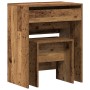 Tocador con espejo de madera de ingeniería envejecida | Foro24.es | Tu tienda online para hogar, jardín y más Foro24.es