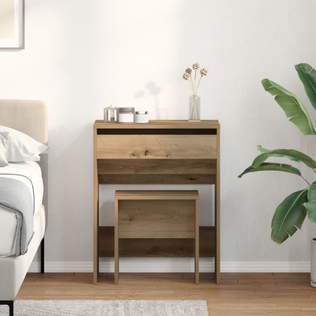 Tocador con espejo de madera de ingeniería roble artisan | Foro24.es | Tu tienda online para hogar, jardín y más Foro24.es