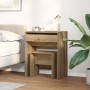 Tocador con espejo de madera de ingeniería roble artisan | Foro24.es | Tu tienda online para hogar, jardín y más Foro24.es