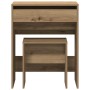 Tocador con espejo de madera de ingeniería roble artisan | Foro24.es | Tu tienda online para hogar, jardín y más Foro24.es