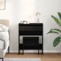 Tocador con espejo de madera de ingeniería roble negro | Foro24.es | Tu tienda online para hogar, jardín y más Foro24.es