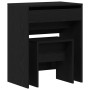 Tocador con espejo de madera de ingeniería roble negro | Foro24.es | Tu tienda online para hogar, jardín y más Foro24.es