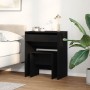 Tocador con espejo de madera de ingeniería roble negro | Foro24.es | Tu tienda online para hogar, jardín y más Foro24.es