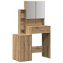 Tocador con espejo y luz LED madera de ingeniería roble artisan by , Bedroom Dressers - Ref: Foro24-868881, Price: 113,58 €, ...