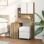Tocador con espejo y luz LED madera de ingeniería roble artisan by , Bedroom Dressers - Ref: Foro24-868881, Price: 113,58 €, ...