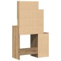 Tocador con espejo y luz LED madera de ingeniería roble artisan by , Bedroom Dressers - Ref: Foro24-868881, Price: 113,58 €, ...