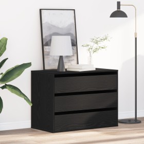 Esquina de Cajones Negro Roble 80x41x58 cm Madera Elaborada by , Drawers - Ref: Foro24-868902, Price: 109,26 €, Discount: %