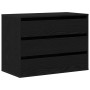 Esquina de Cajones Negro Roble 80x41x58 cm Madera Elaborada by , Drawers - Ref: Foro24-868902, Price: 109,26 €, Discount: %