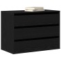 Esquina de Cajones Negro Roble 80x41x58 cm Madera Elaborada by , Drawers - Ref: Foro24-868902, Price: 109,26 €, Discount: %