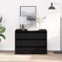 Esquina de Cajones Negro Roble 80x41x58 cm Madera Elaborada by , Drawers - Ref: Foro24-868902, Price: 109,26 €, Discount: %