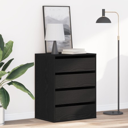 Cajonera de madera de ingeniería roble negro 60x41x76 cm by , Drawers - Ref: Foro24-868922, Price: 100,12 €, Discount: %