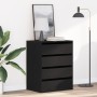 Cajonera de madera de ingeniería roble negro 60x41x76 cm by , Drawers - Ref: Foro24-868922, Price: 100,12 €, Discount: %