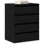 Cajonera de madera de ingeniería roble negro 60x41x76 cm by , Drawers - Ref: Foro24-868922, Price: 100,12 €, Discount: %