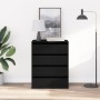 Cajonera de madera de ingeniería roble negro 60x41x76 cm by , Drawers - Ref: Foro24-868922, Price: 100,12 €, Discount: %