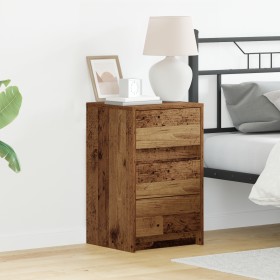 Armario de Noche con Luces LED Madera Vieja Madera de Ingeniería von , Nachttische - Ref: Foro24-868930, Preis: 74,74 €, Raba...