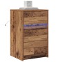 Armario de Noche con Luces LED Madera Vieja Madera de Ingeniería von , Nachttische - Ref: Foro24-868930, Preis: 74,74 €, Raba...