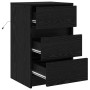 Gabinete de Noche con Luces LED Roble Negro Madera Elaborada | Foro24.es | Tu tienda online para hogar, jardín y más Foro24.es