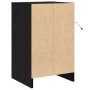 Gabinete de Noche con Luces LED Roble Negro Madera Elaborada | Foro24.es | Tu tienda online para hogar, jardín y más Foro24.es
