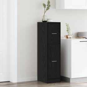Gabinete de Boticario Roble Negro 30x41x118 cm