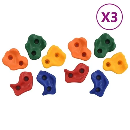 Climbing holds 30 pieces PE multicolor by vidaXL, Climbing - Ref: Foro24-3094304, Price: 65,86 €, Discount: %