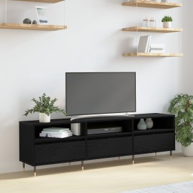 Cabinet para TV Roble Negro 150x30x44.5 cm Madera