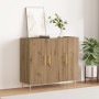 Aparador de madera de ingeniería roble artisan 90x34x80 cm | Foro24.es | Tu tienda online para hogar, jardín y más Foro24.es