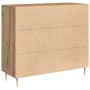 Aparador de madera de ingeniería roble artisan 90x34x80 cm | Foro24.es | Tu tienda online para hogar, jardín y más Foro24.es