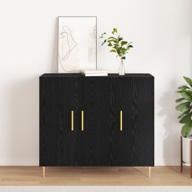 Aparador Negro de Roble 90x34x80 cm de en Madera