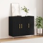 Aparador Negro de Roble 90x34x80 cm de  en Madera Contrachapada | Foro24.es | Tu tienda online para hogar, jardín y más Foro24.es