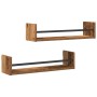 Estantes de pared 2 pcs Madera vieja 60x16x14 cm Madera de ingeniería | Foro24.es | Tu tienda online para hogar, jardín y más Foro24.es