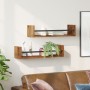 Estantes de pared 2 pcs Madera vieja 60x16x14 cm Madera de ingeniería | Foro24.es | Tu tienda online para hogar, jardín y más Foro24.es