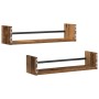 Estantes de pared 2 pcs Madera vieja 60x16x14 cm Madera de ingeniería | Foro24.es | Tu tienda online para hogar, jardín y más Foro24.es