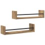 Estanterías 2 pcs de Roble Artesanal 60x16x14 cm Madera Ingenierizada | Foro24.es | Tu tienda online para hogar, jardín y más Foro24.es