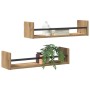 Estanterías 2 pcs de Roble Artesanal 60x16x14 cm Madera Ingenierizada | Foro24.es | Tu tienda online para hogar, jardín y más Foro24.es