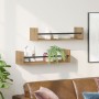 Estanterías 2 pcs de Roble Artesanal 60x16x14 cm Madera Ingenierizada | Foro24.es | Tu tienda online para hogar, jardín y más Foro24.es