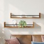 Estanterías de pared 2 pcs Madera antigua 80x16x14 cm Madera de ingeniería by , Shelves and shelves - Ref: Foro24-869085, Pri...