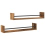 Estanterías de pared 2 pcs Madera antigua 80x16x14 cm Madera de ingeniería by , Shelves and shelves - Ref: Foro24-869085, Pri...