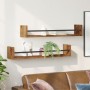 Estanterías de pared 2 pcs Madera antigua 80x16x14 cm Madera de ingeniería by , Shelves and shelves - Ref: Foro24-869085, Pri...